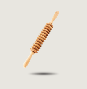 The ridged cellulite wood roller