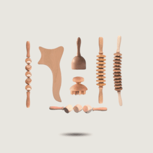 Kit Maderotherapie corps 6 Pieces 1 Rouleau Cubes Offert