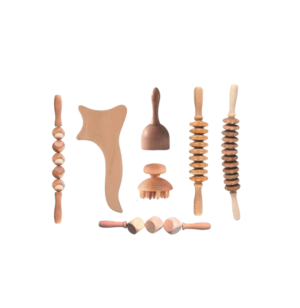 Kit de maderoterapia (6 piezas + 1 rollo de cubitos de regalo)