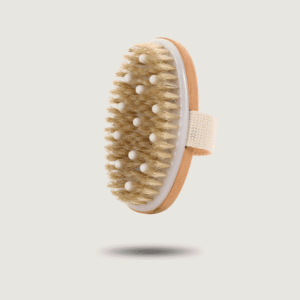 Brosse de massage corps bois et fibres naturelles