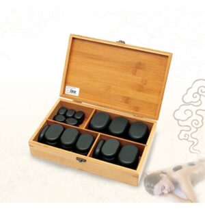 Coffret Pierres Chaudes Massage 36 Pieces