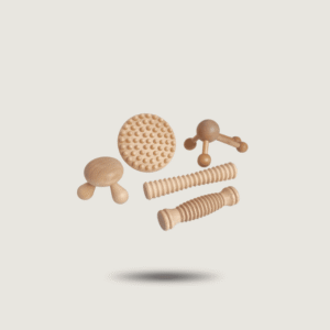 Coffret de Massage Bois Naturel : kit complet