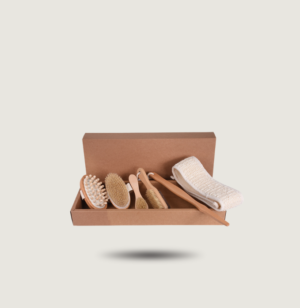 Coffret de Bain et SPA à Domicile - Set de Cepillos de Baño Naturales