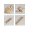 Coffret de Massage Bois Naturel : kit complet