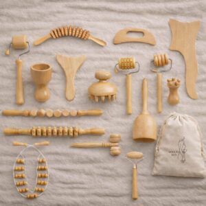 Herramientas de maderoterapia de 16 piezas