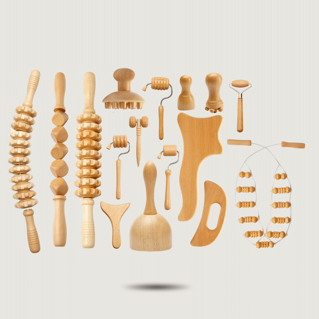 kit madérothérapie 16 pièces corps et visage guides PDF offerts