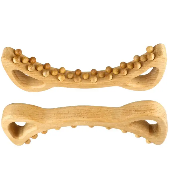 Masseur anti cellulite manuel en bois demi lune