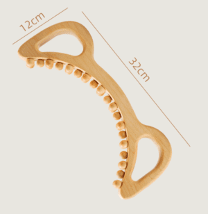 Masseur anti cellulite manuel en bois demi lune