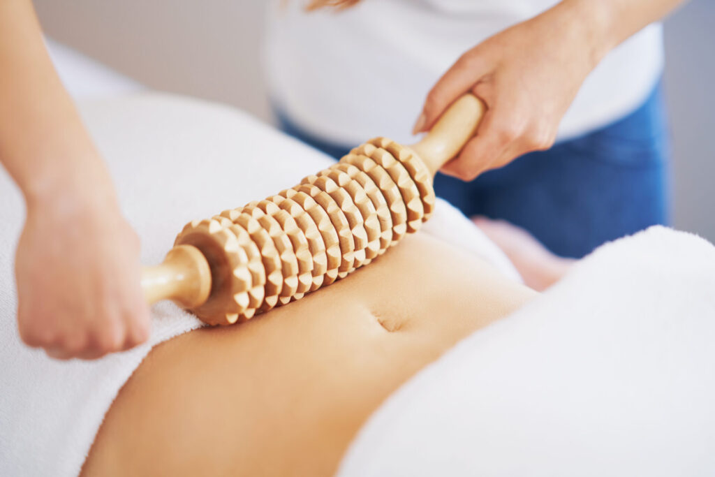 maderotherapy ribbed roller