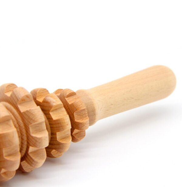 rouleau de massage en bois anti cellulite