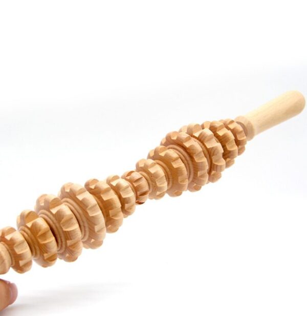 rouleau de massage en bois anti cellulite