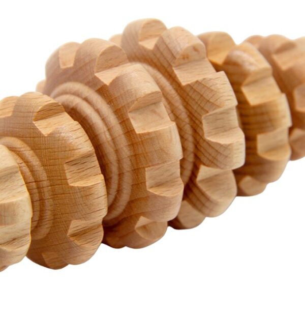 rouleau de massage en bois anti cellulite