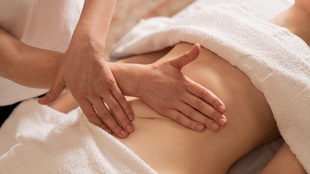 Maderotherapy or lymphatic drainage 