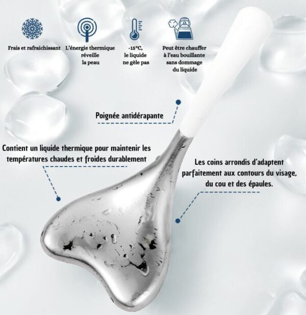 Ice Globes Visage 2-en-1 – Globe de Massage & Cryo Spoon - Imagen 3