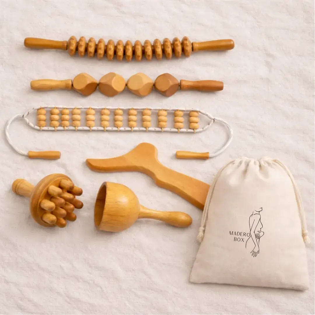 Kit massage corps madérothérapie