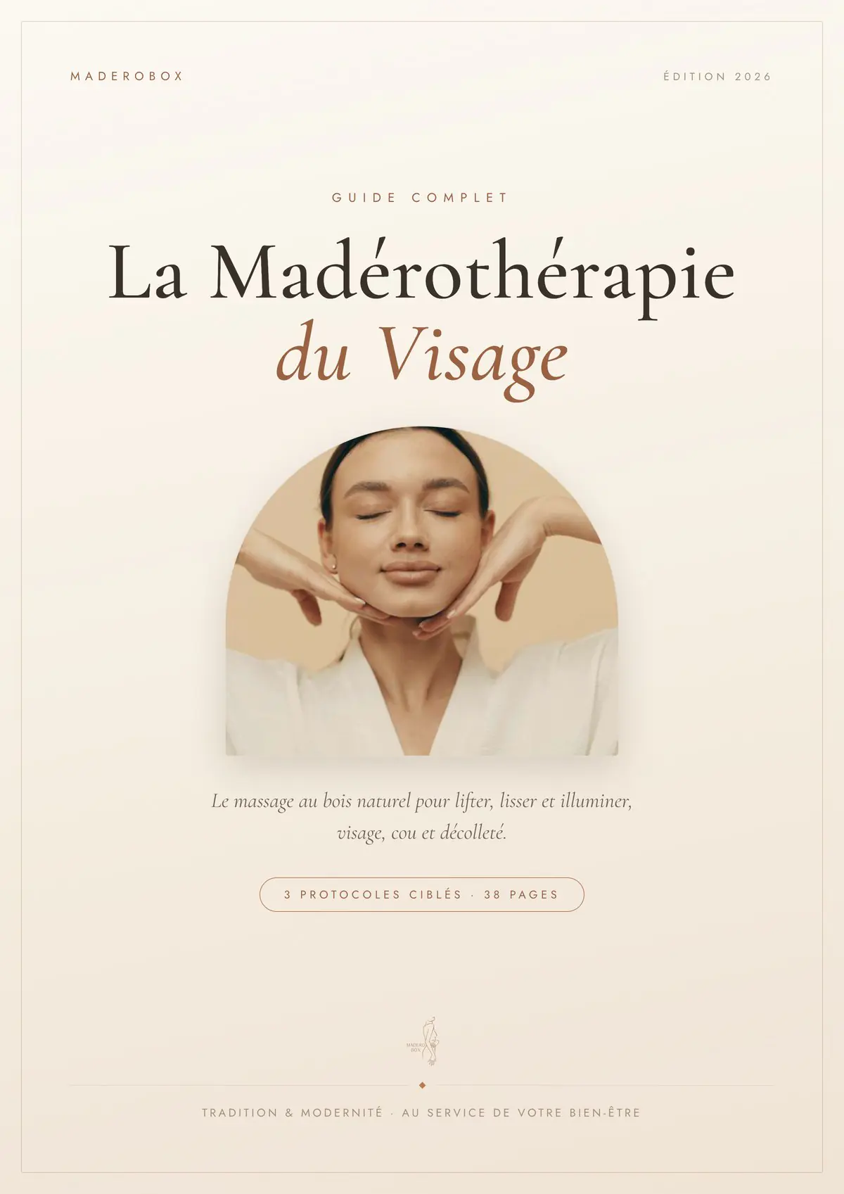 couverture guide madérothérapie du visage édition 2026, 38 pages et 3 protocoles ciblés